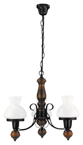 RabaLux Candelabru Petronel 7078 Negru Mat / Alb
