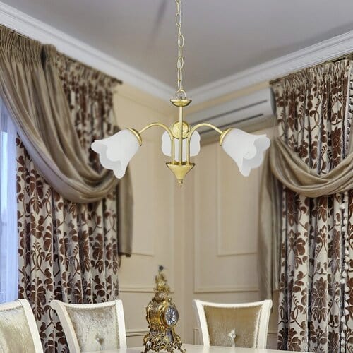 RabaLux Candelabru Rafaella 7233 Auriu / Alb