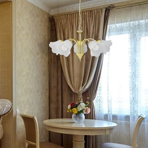 RabaLux Candelabru Rafaella 7235 Auriu / Alb