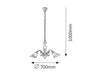 RabaLux Candelabru Rustic 3 7093 Bronz / Maro