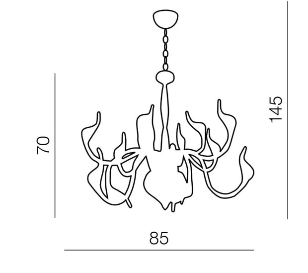 Azzarddo Candelabru Snake 2 Crom, AZ0043