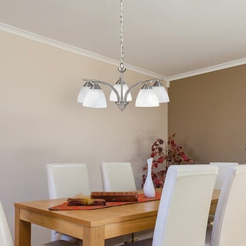 RabaLux Candelabru Tristan 7205 Gri / Alb