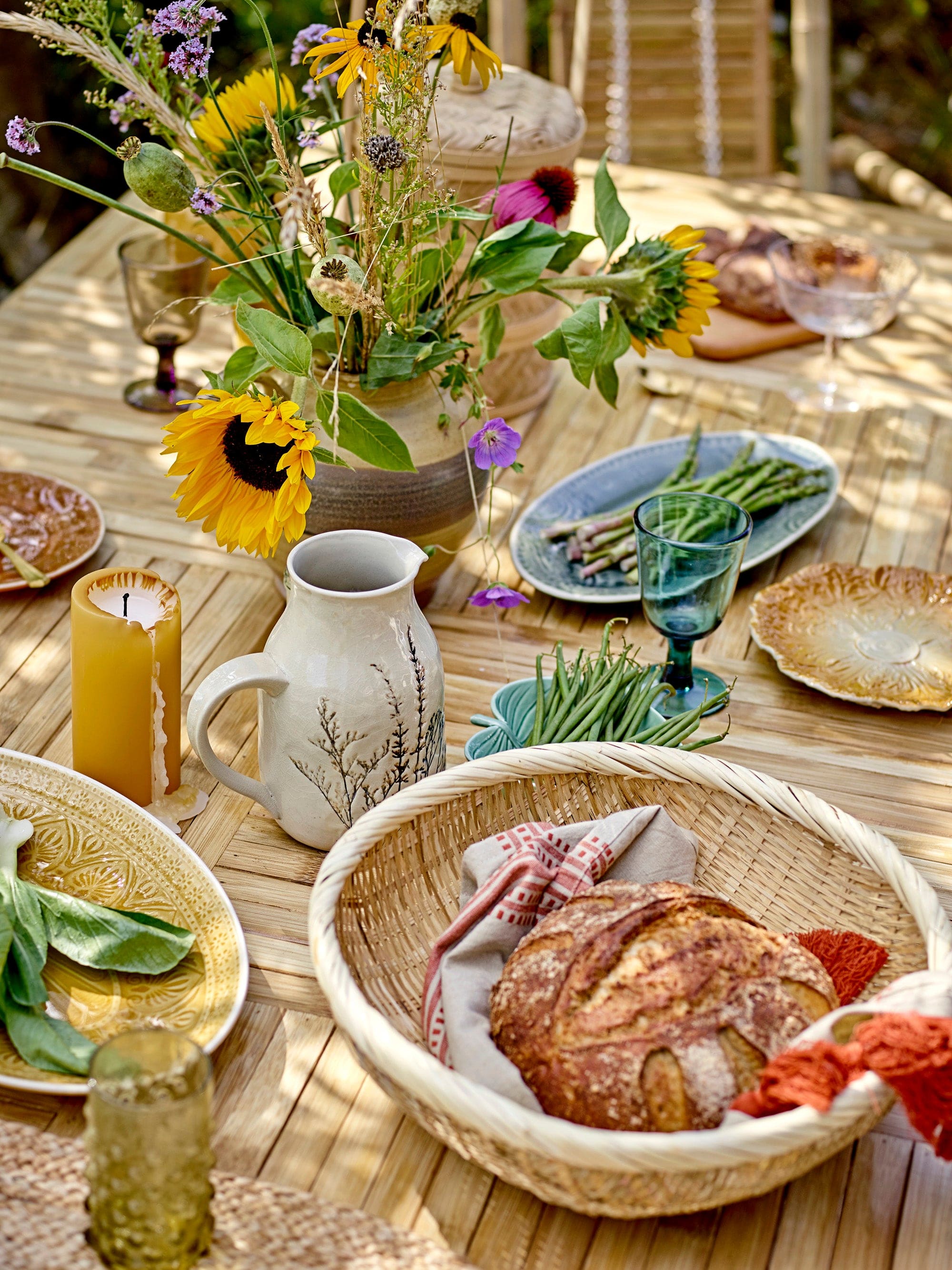 Bloomingville Carafa decorativa din ceramica, Bea Natural, Ø12xH19,5 cm