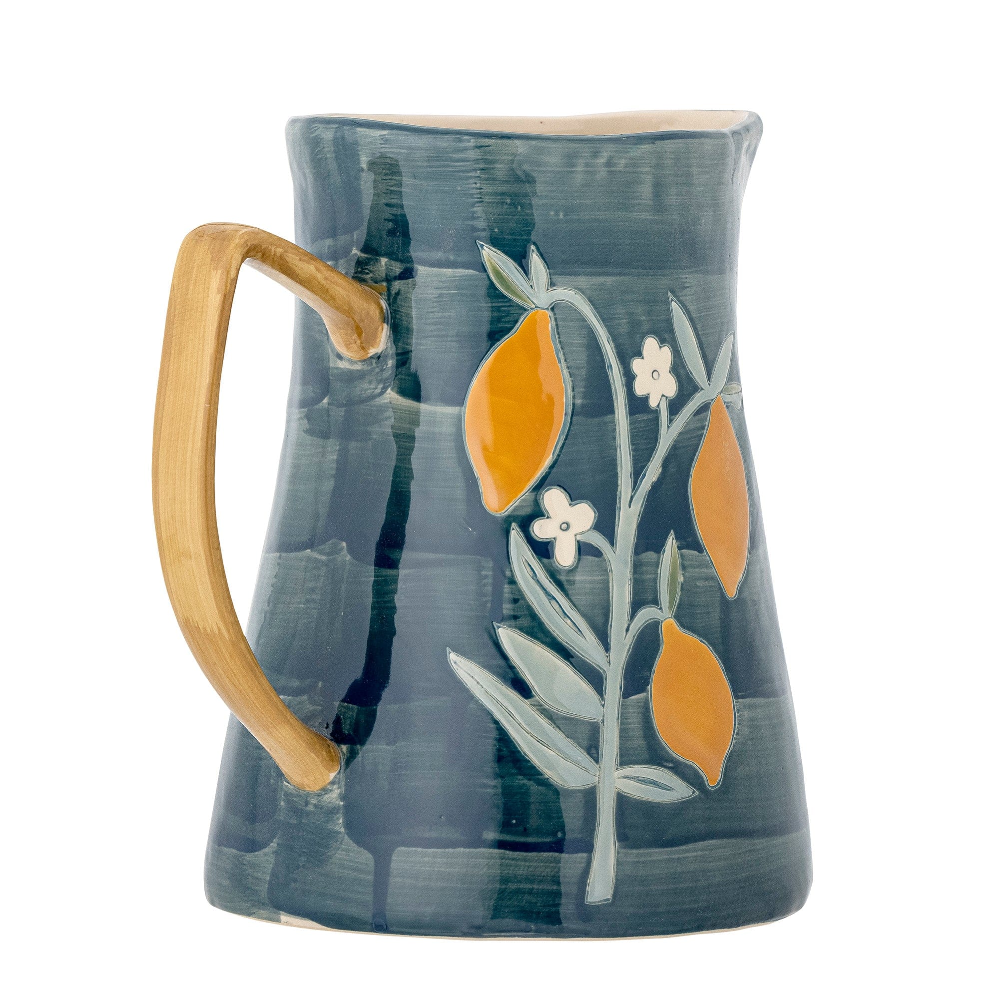 Bloomingville Carafa decorativa din ceramica, Feriha Albastru, Ø18,5xH24 cm