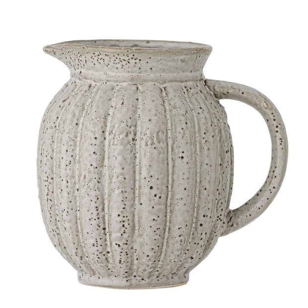 Bloomingville Carafa decorativa din ceramica, Indrid Gri, L20,5xl15xH19,5 cm