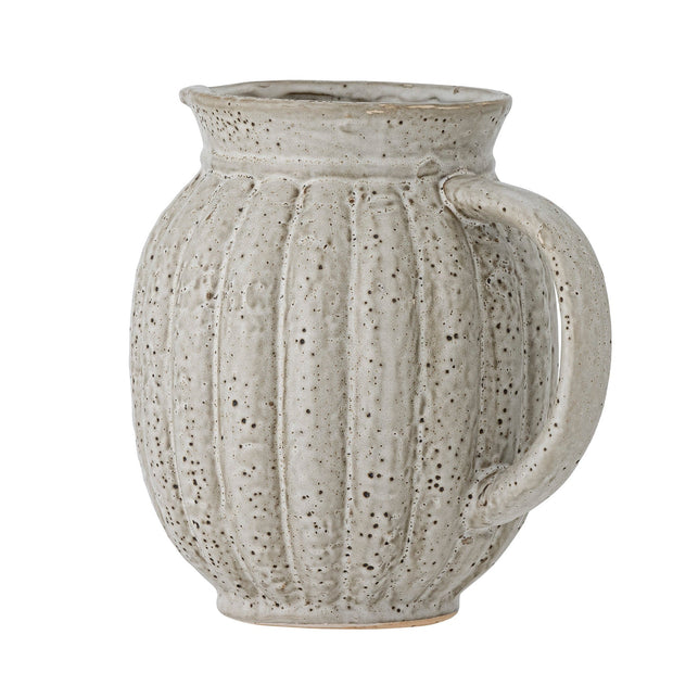 Bloomingville Carafa decorativa din ceramica, Indrid Gri, L20,5xl15xH19,5 cm