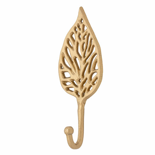Bloomingville Carlig pentru perete din aluminiu, Regitze Auriu, l7,5xA3,5xH18,5 cm