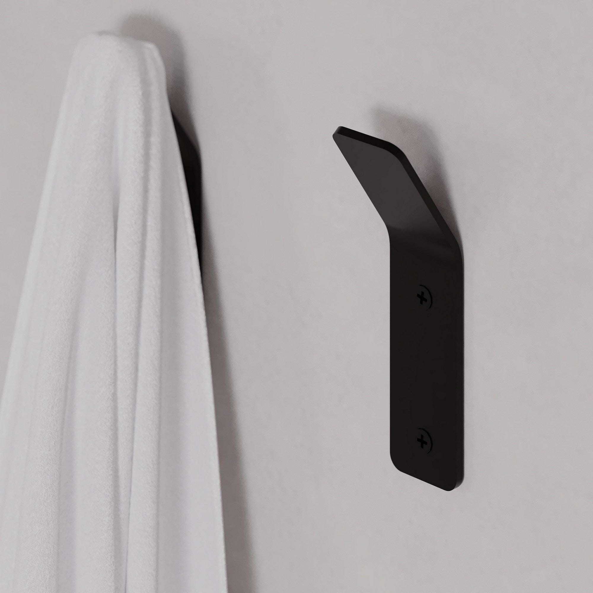 Asir Carlig pentru perete din metal, Hary Negru, l2xA2,2xH8,4 cm