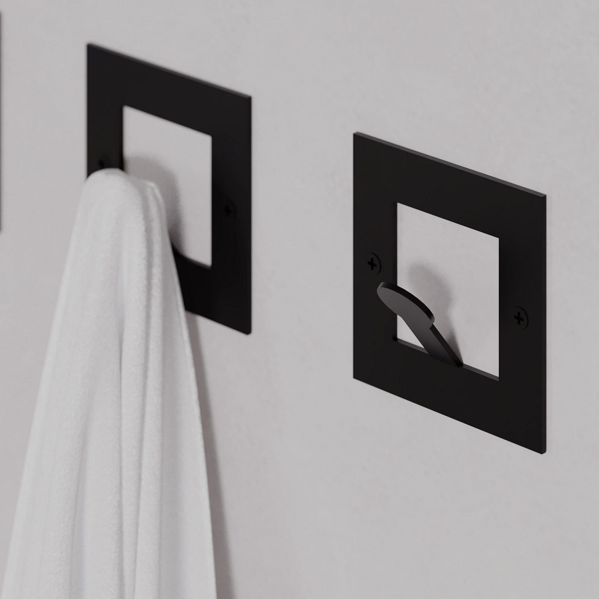 Asir Carlig pentru perete din metal, Kaly Negru, l8,2xA3xH8,2 cm