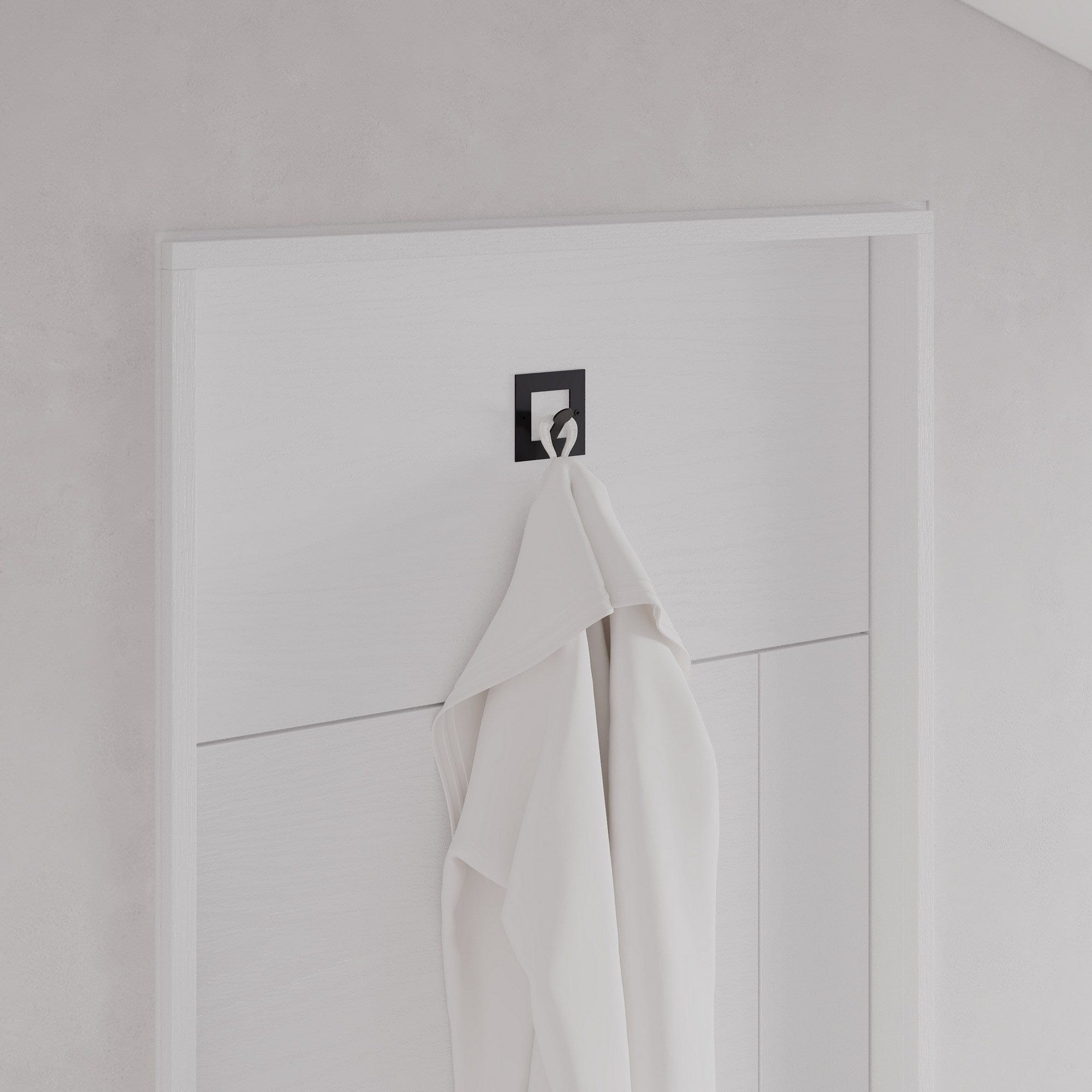 Asir Carlig pentru perete din metal, Kaly Negru, l8,2xA3xH8,2 cm