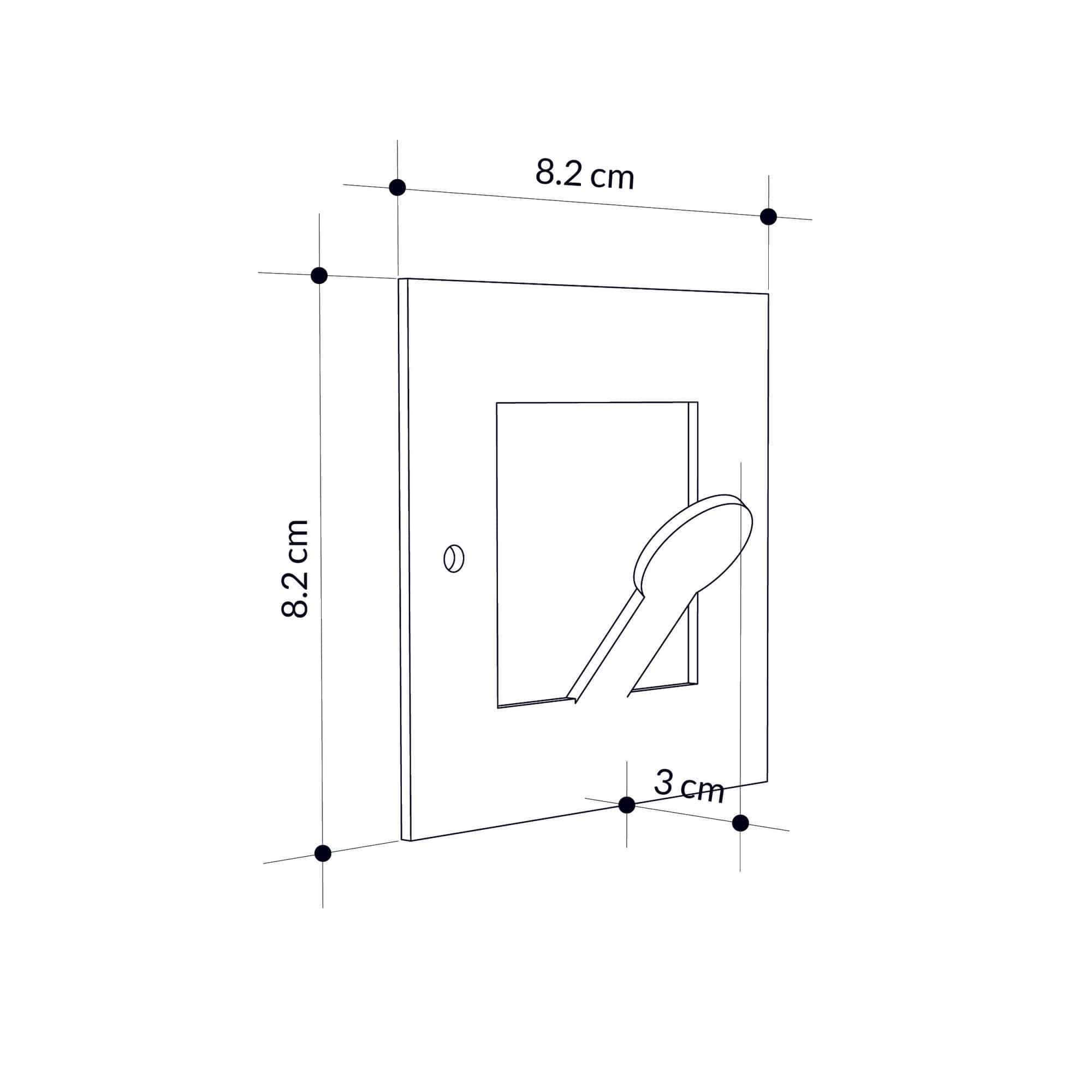 Carlig pentru perete din metal, Kaly Negru, l8,2xA3xH8,2 cm (7)