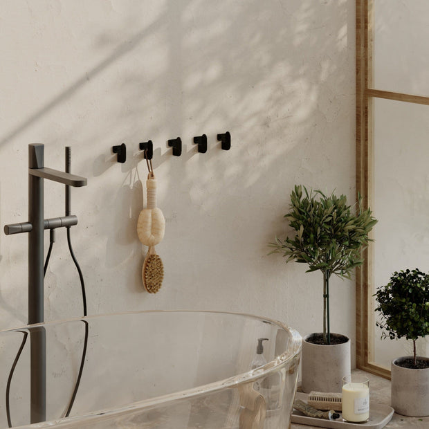 Carlig pentru perete din metal, Luxa Negru, l3,2xA3,4xH4,2 cm (3)