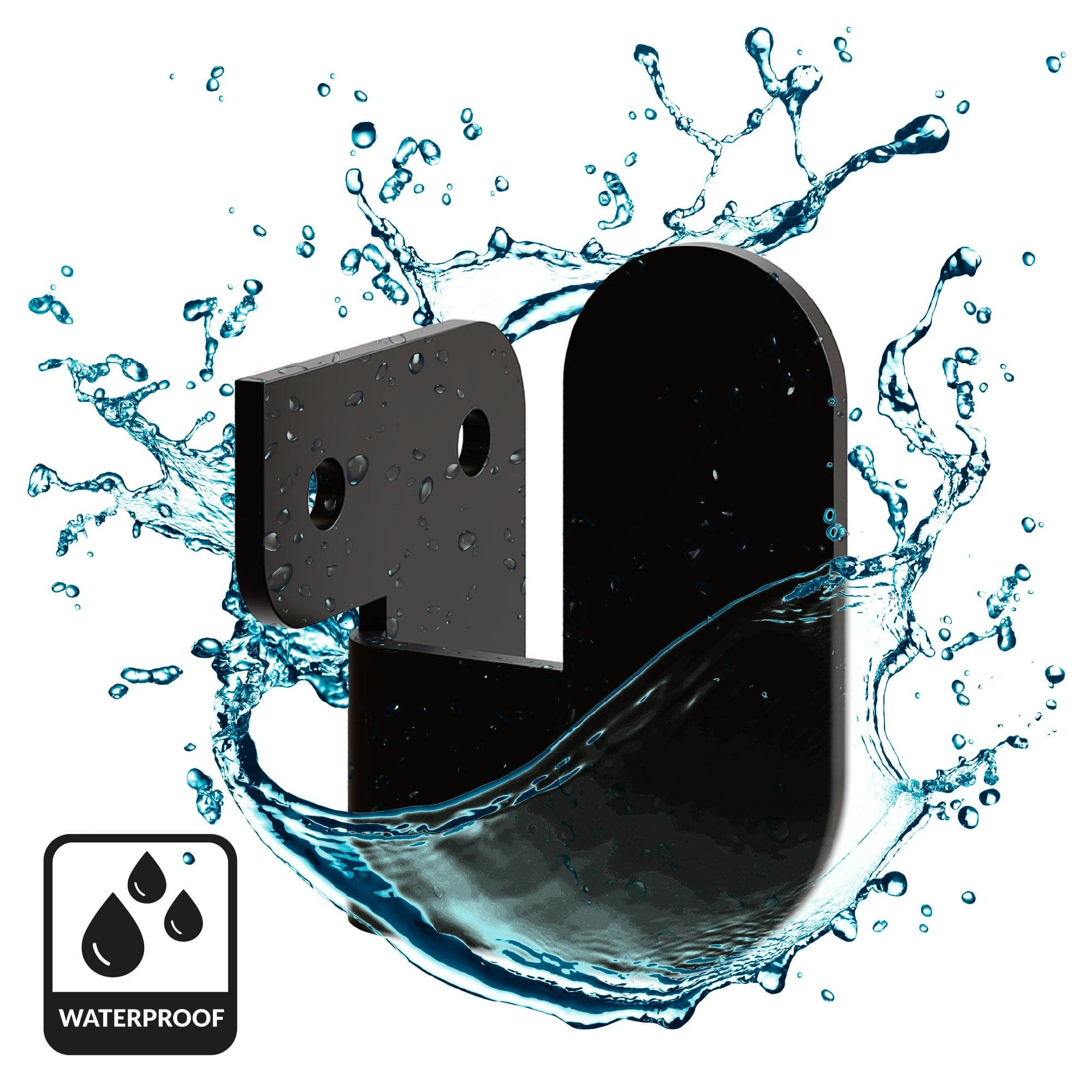 Asir Carlig pentru perete din metal, Luxa Negru, l3,2xA3,4xH4,2 cm