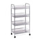 Carucior pentru baie cu 4 rafturi, din metal, Trolley II Gri, l42,5xA26xH83,5 cm
