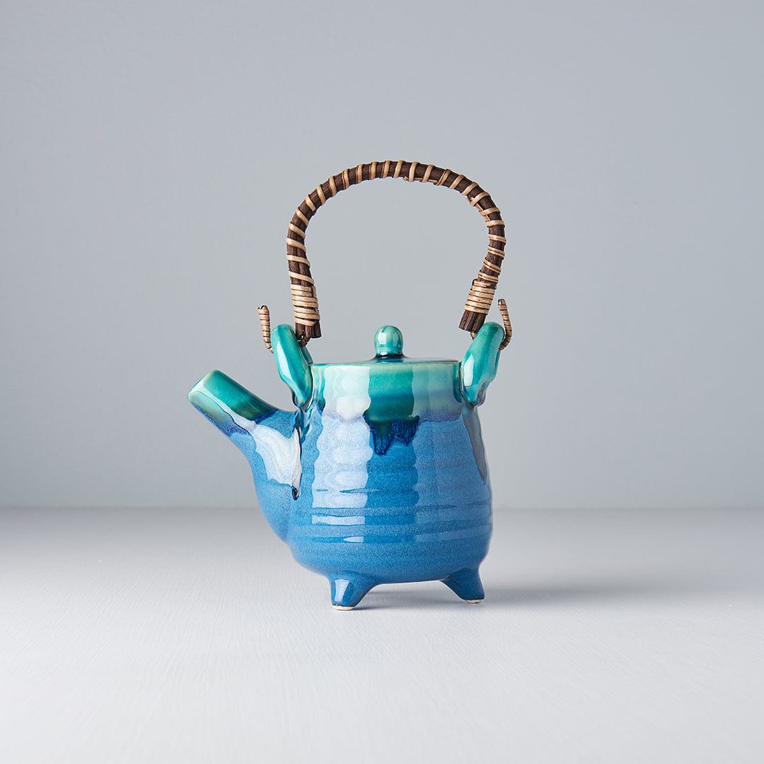 MIJ Europe Ceainic cu strecurator, din ceramica, Aqua Turcoaz, 460 ml