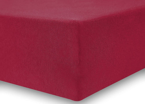 Decoking 180 x 200 cm Cearceaf din bumbac cu elastic, Amber Bordeaux