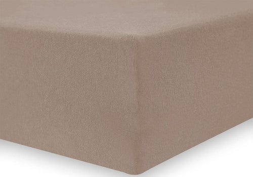 Decoking 200 x 200 cm Cearceaf din bumbac cu elastic, Amber Cappuccino
