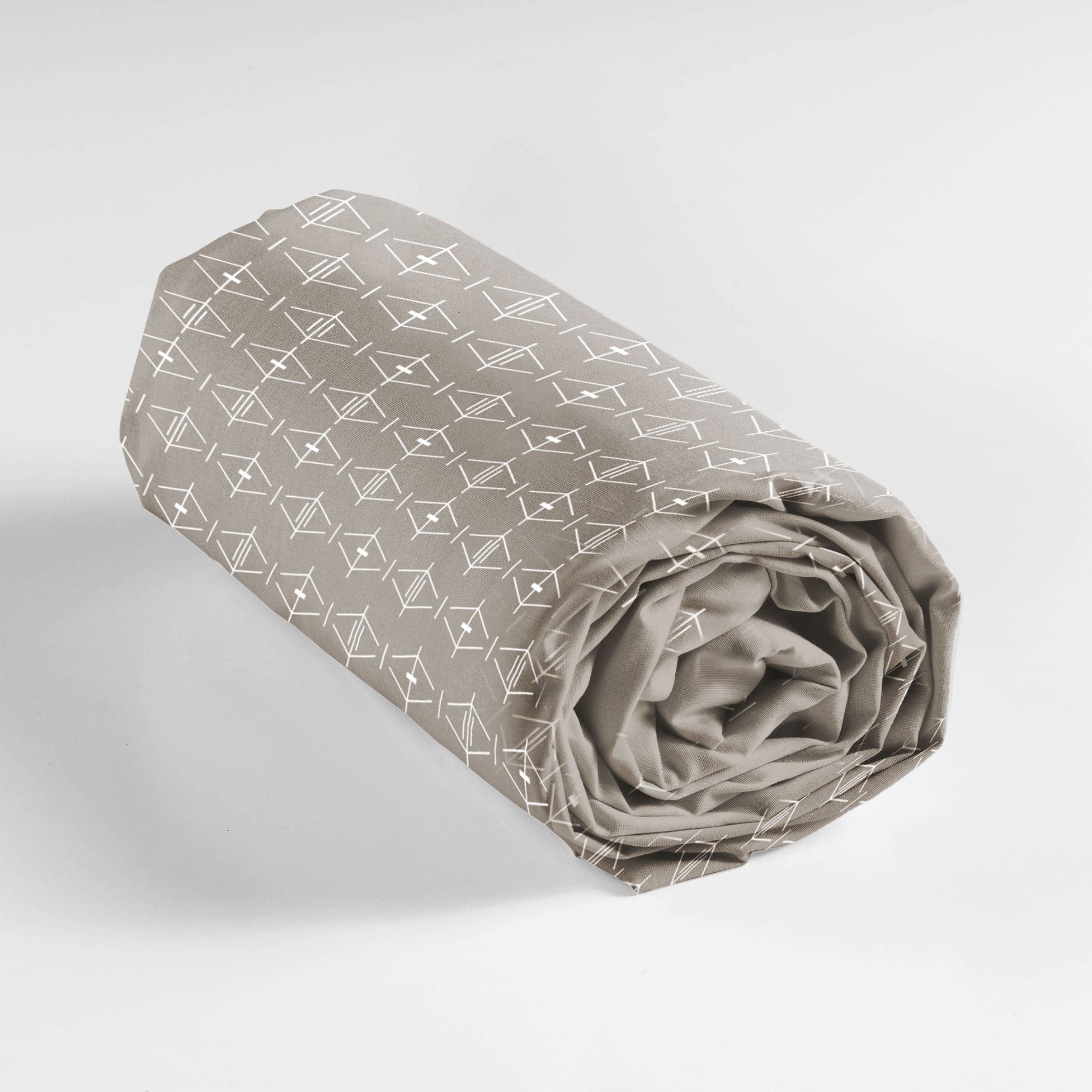 Cearceaf din bumbac cu elastic, Aristide Nude (2)