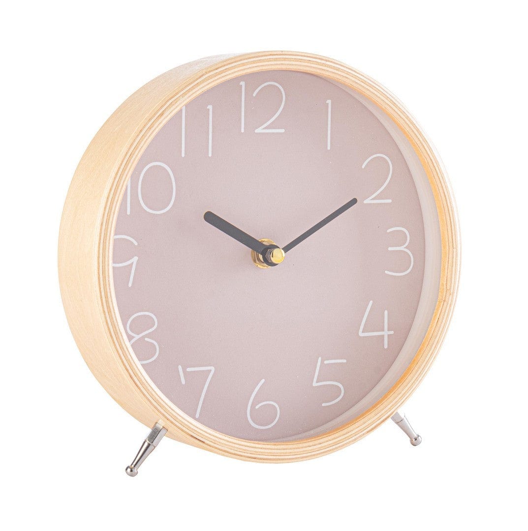 Ceas de masa Lorens Bej / Natural, Ø18,5 cm