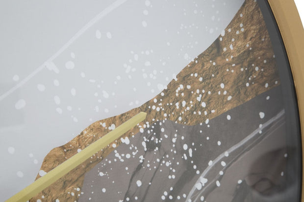 Mauro Ferretti Ceas de perete Art Grey Shadows Multicolor, Ø60 cm