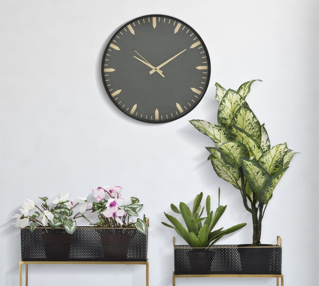 Mauro Ferretti Ceas de perete Dark Design Negru / Auriu, Ø40 cm