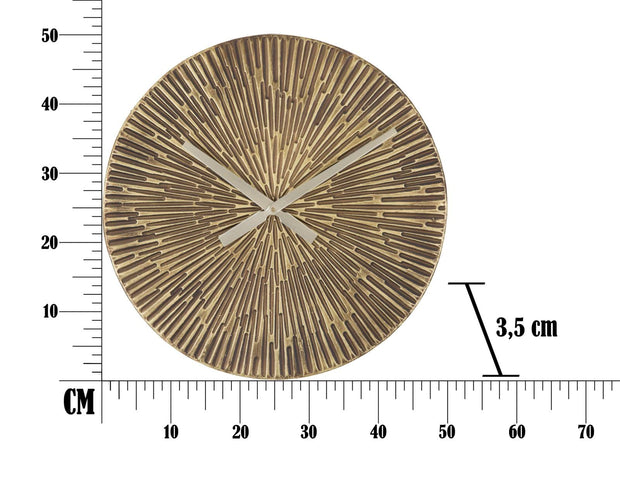 Mauro Ferretti Ceas de perete din metal, Opis Round Bronz, Ø50 cm