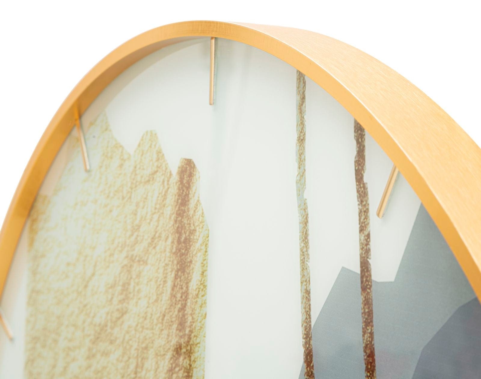 Mauro Ferretti Ceas de perete din sticla, Motif Multicolor, Ø80 cm