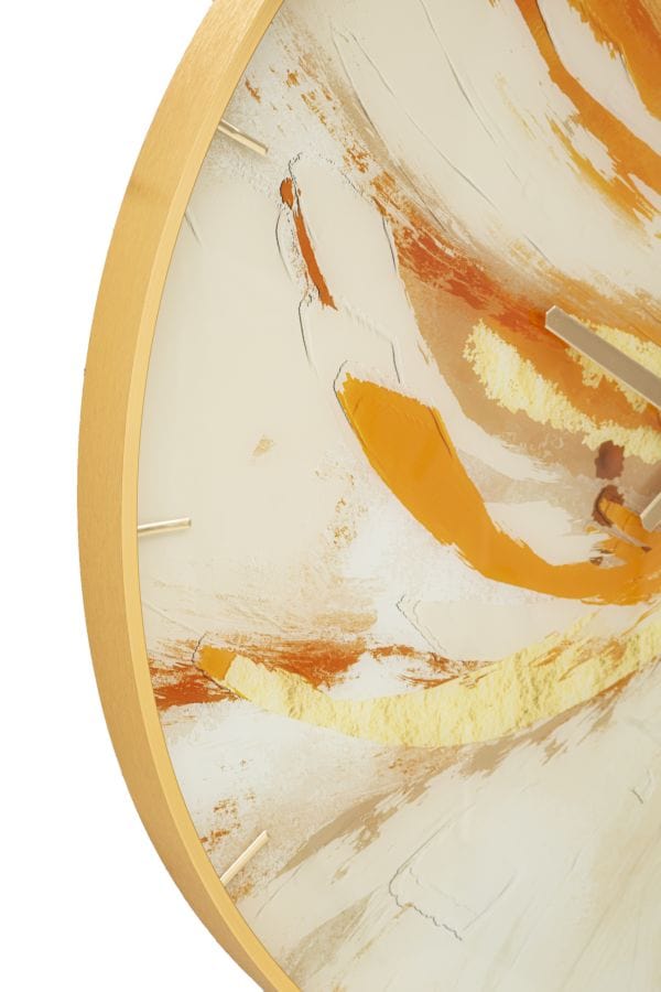 Mauro Ferretti Ceas de perete din sticla, Toply Multicolor, Ø80 cm