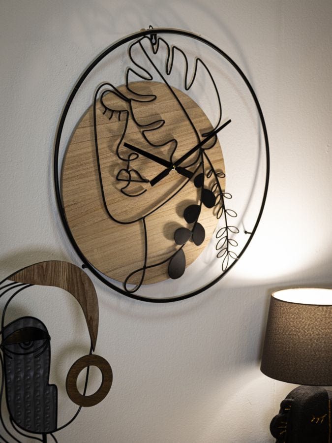 Mauro Ferretti Ceas de perete Elegant -A- Negru / Maro, Ø60 cm