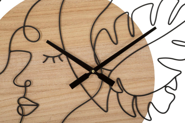 Mauro Ferretti Ceas de perete Elegant -B- Negru / Maro, Ø60 cm