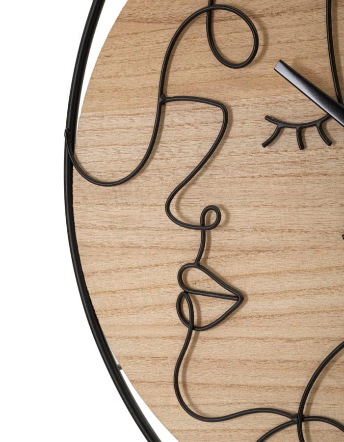 Mauro Ferretti Ceas de perete Elegant -B- Negru / Maro, Ø60 cm