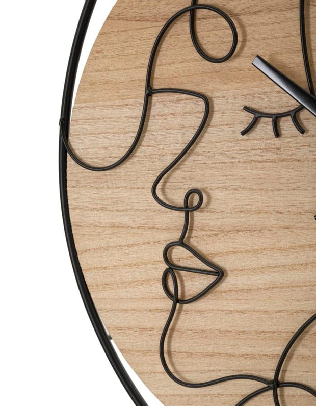 Mauro Ferretti Ceas de perete Elegant -B- Negru / Maro, Ø60 cm