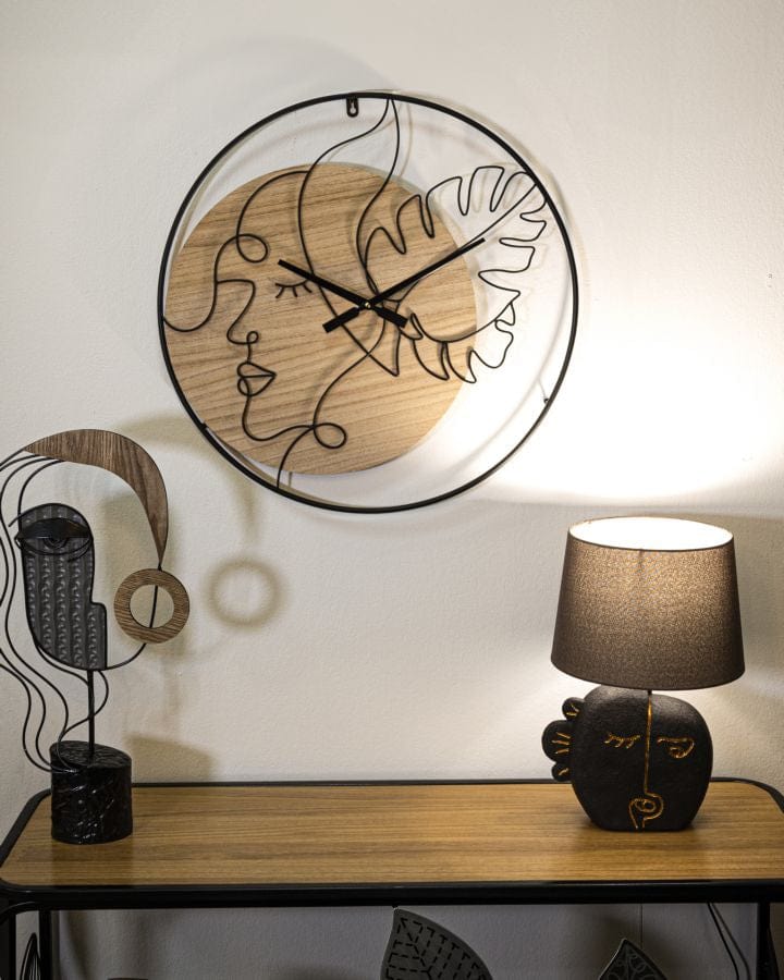 Mauro Ferretti Ceas de perete Elegant -B- Negru / Maro, Ø60 cm