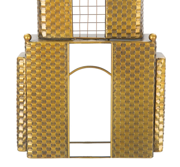 Mauro Ferretti Ceas de perete Empire Building Auriu, 23,5 x 78 cm