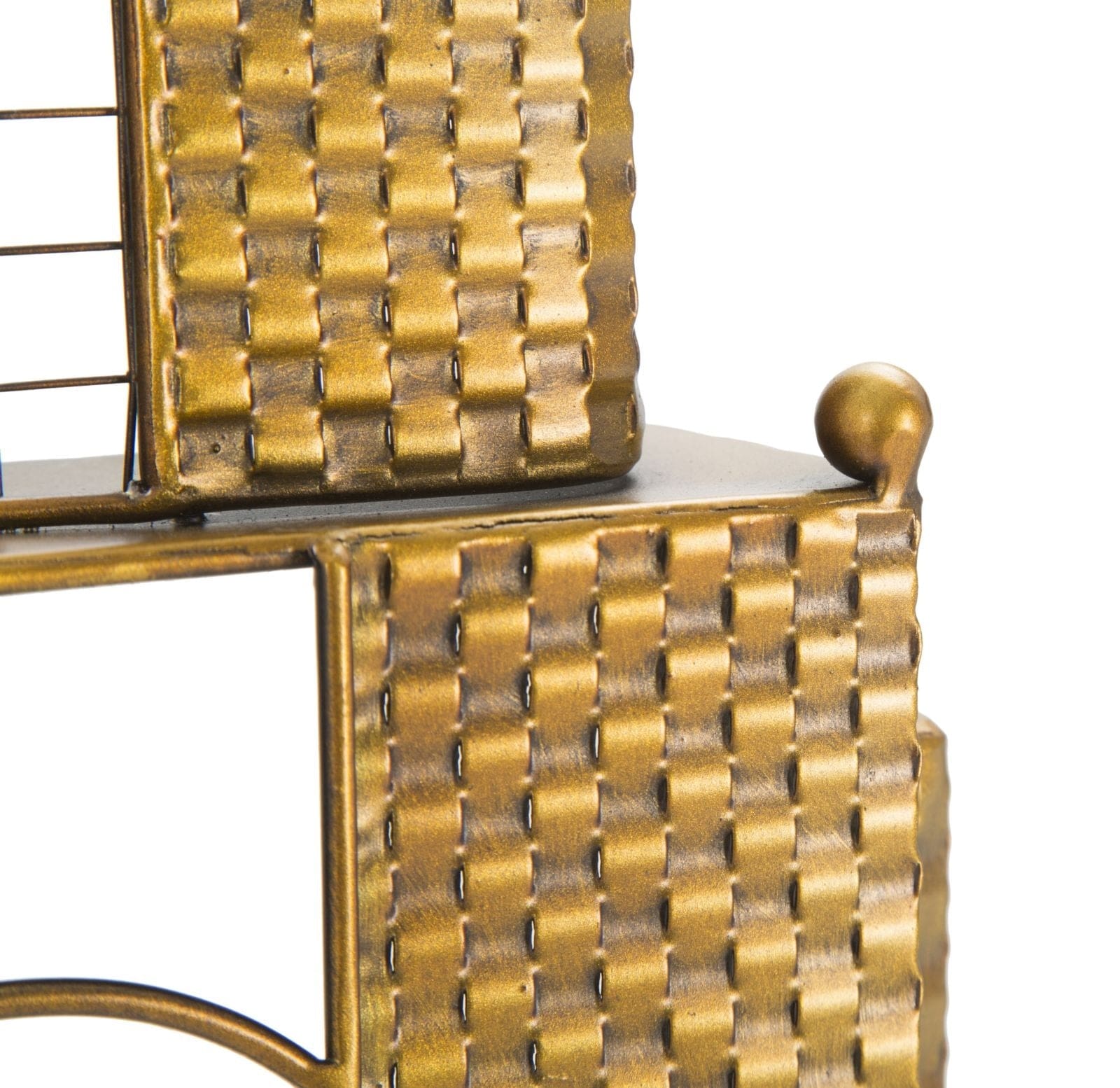 Mauro Ferretti Ceas de perete Empire Building Auriu, 23,5 x 78 cm