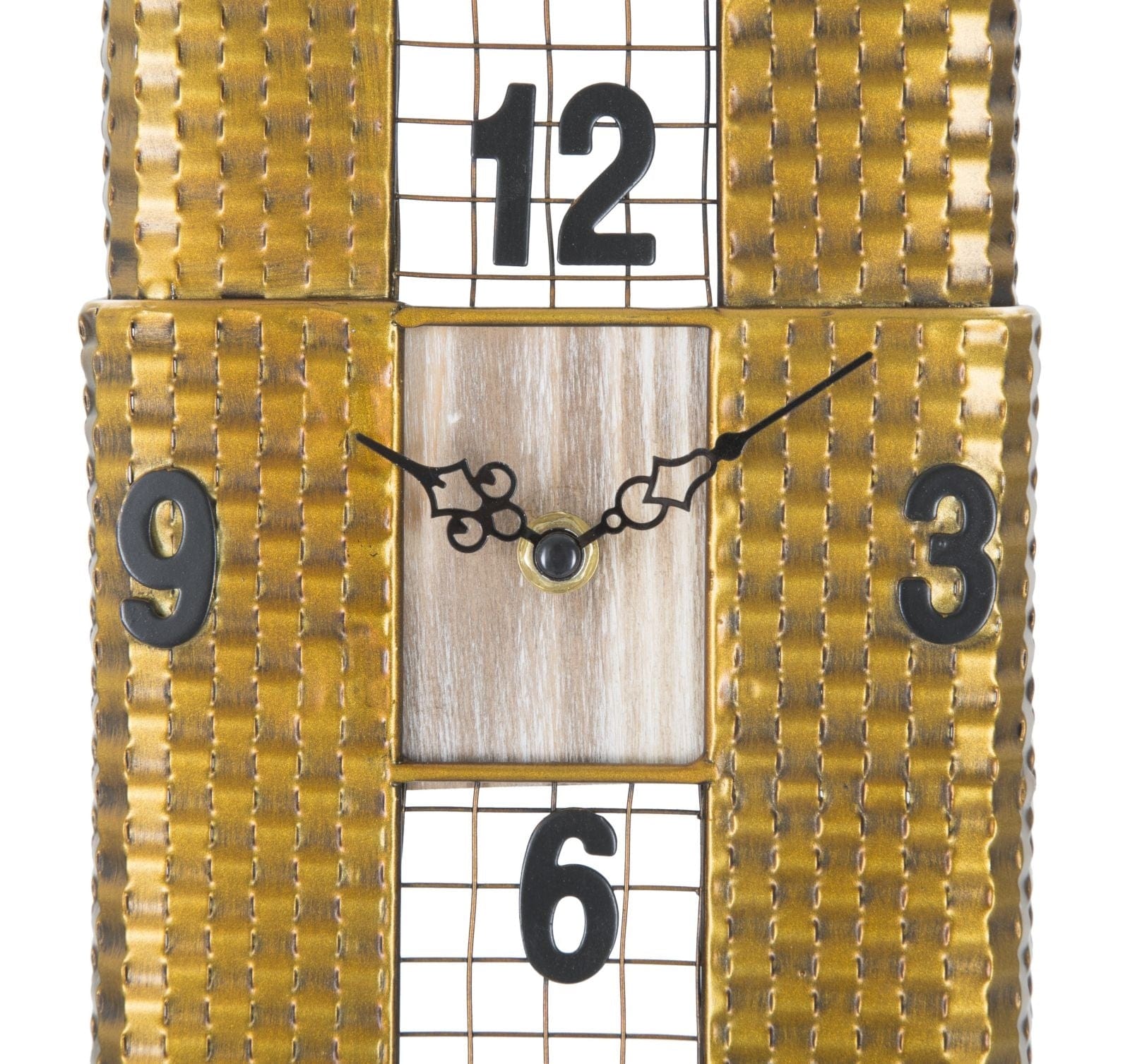 Mauro Ferretti Ceas de perete Empire Building Auriu, 23,5 x 78 cm