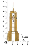 Mauro Ferretti Ceas de perete Empire Building Auriu, 23,5 x 78 cm