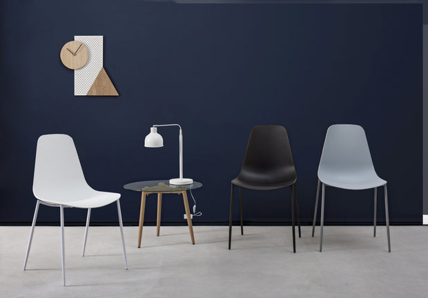 Ceas de perete Geometry Natural / Alb, Ø50 cm (1)