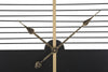 Mauro Ferretti Ceas de perete Glam Stick Negru / Auriu, Ø60 cm