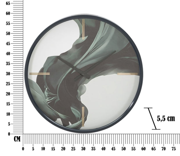 Mauro Ferretti Ceas de perete Silk Wave Multicolor, Ø50 cm