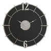 Mauro Ferretti Ceas de perete Silver Glam Negru, Ø60 cm
