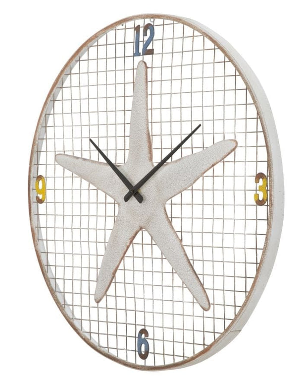 Mauro Ferretti Ceas de perete Starfish Multicolor, Ø57 cm
