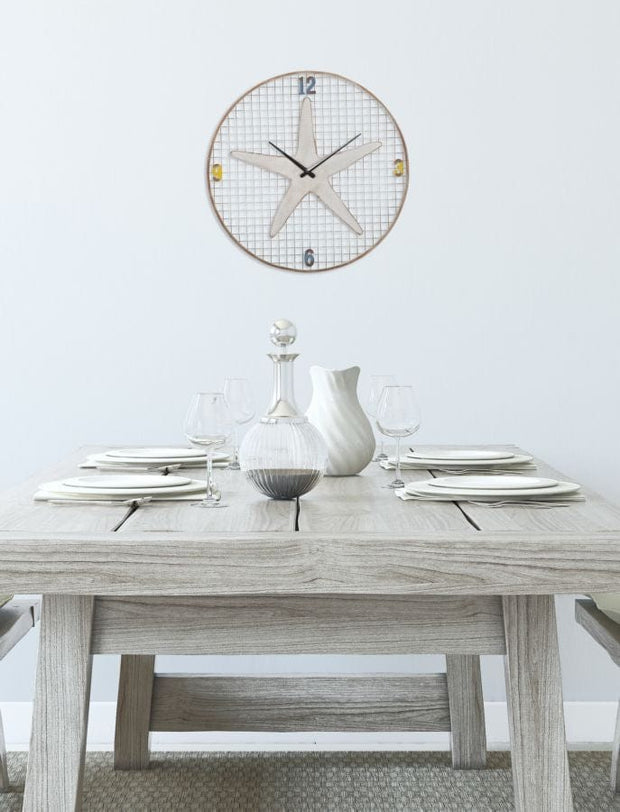 Mauro Ferretti Ceas de perete Starfish Multicolor, Ø57 cm