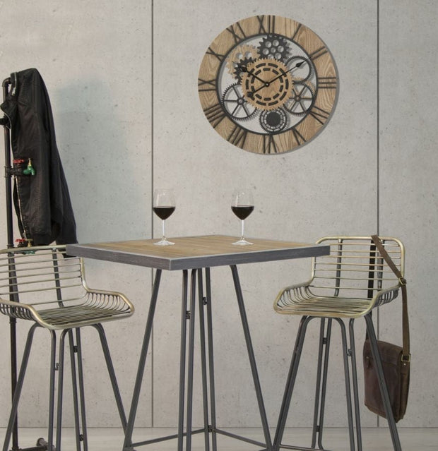 Mauro Ferretti Ceas de perete Tagran Natural / Negru, Ø60 cm