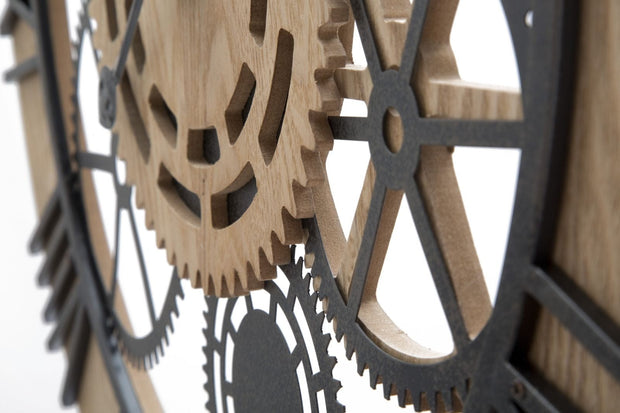 Mauro Ferretti Ceas de perete Tagran Natural / Negru, Ø60 cm