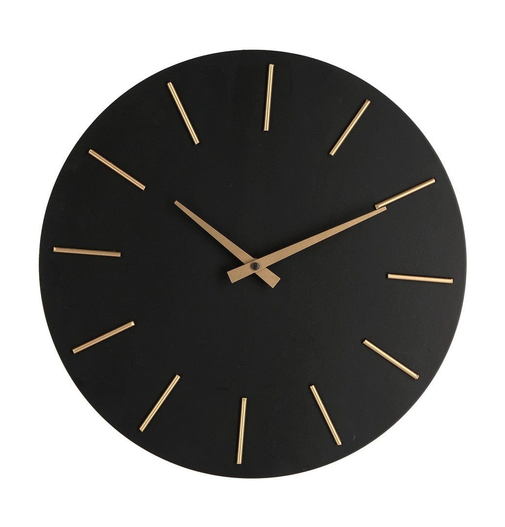 Ceas de perete Timeline Negru, Ø40 cm