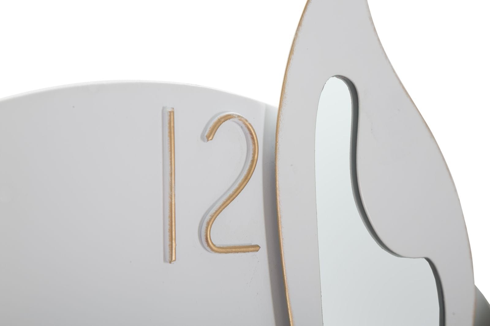 Mauro Ferretti Ceas de perete White Butterfly Alb / Auriu, L66xl64 cm