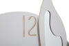Mauro Ferretti Ceas de perete White Butterfly Alb / Auriu, L66xl64 cm