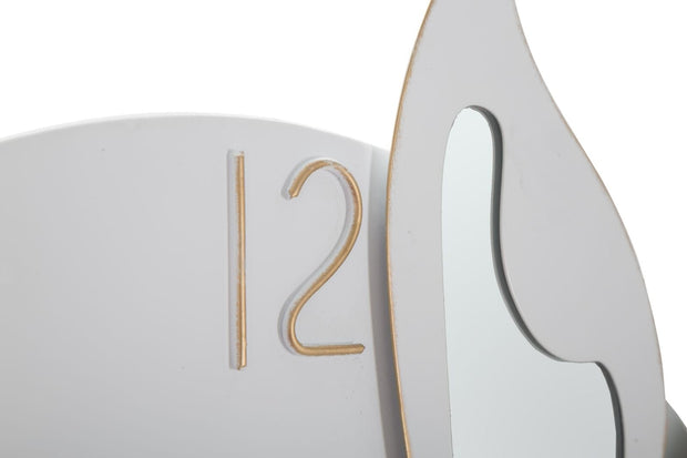 Mauro Ferretti Ceas de perete White Butterfly Alb / Auriu, L66xl64 cm