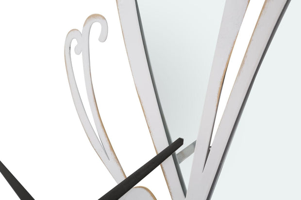 Mauro Ferretti Ceas de perete White Butterfly Alb / Auriu, L66xl64 cm